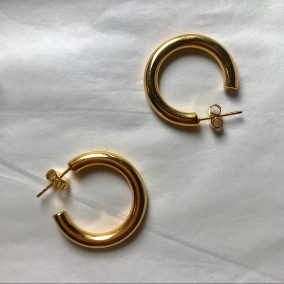 Princess Polly Jewelry - 14k Gold Plated Hoop Earrings